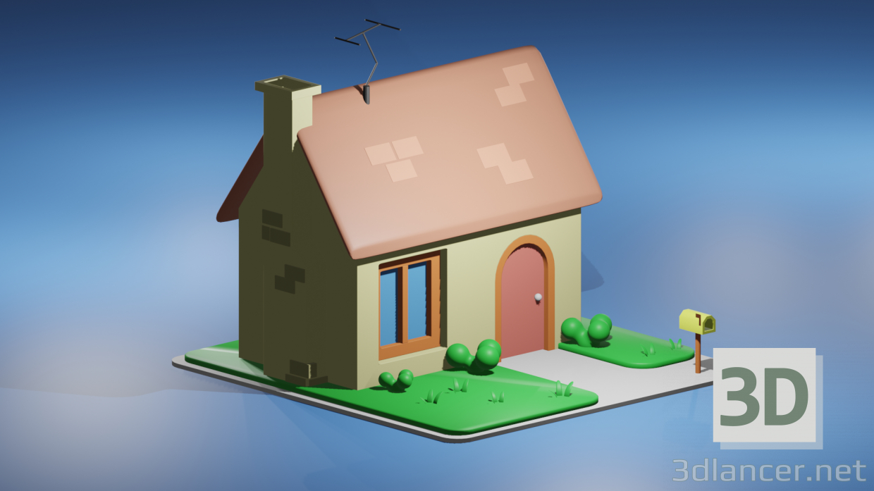 3d House model buy - render