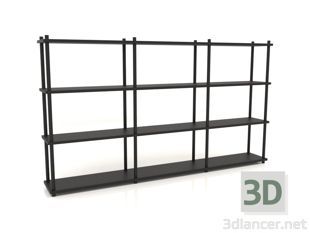 3D Modell Rack ST 04 (1500х200х848, Holz schwarz) - Vorschau