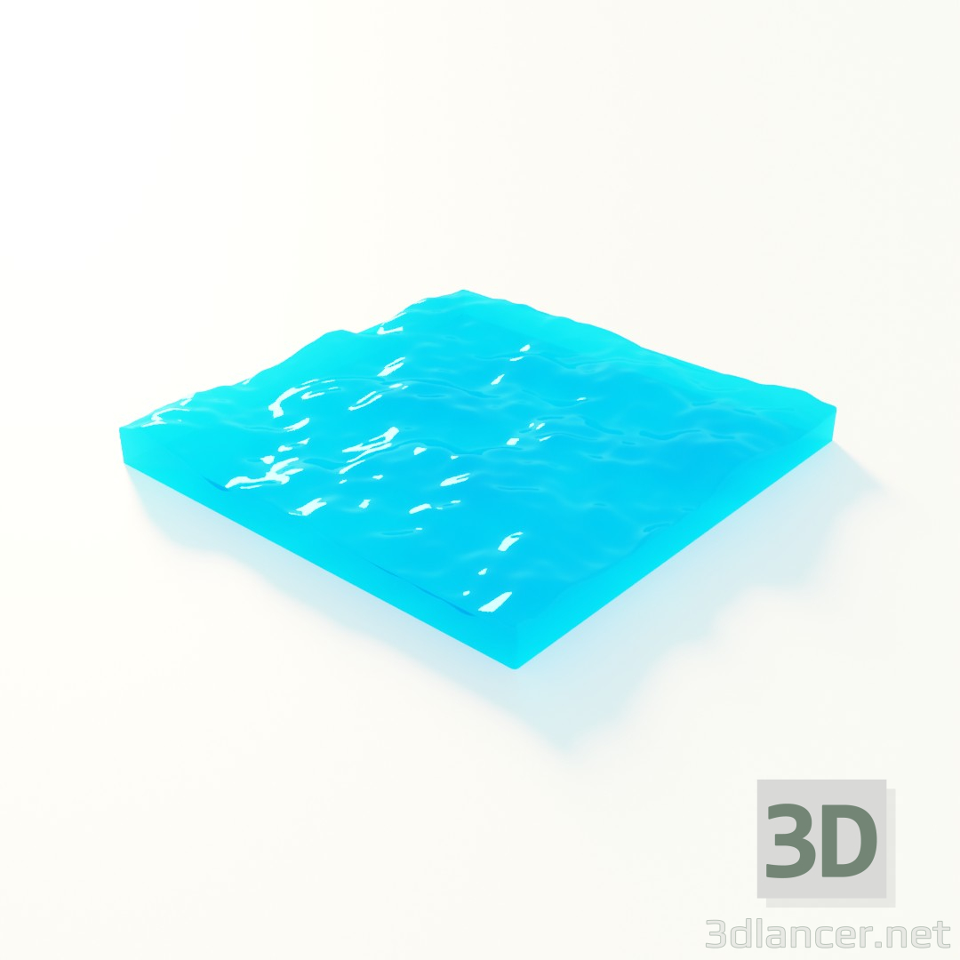 3d модель Настоящая вода – превью