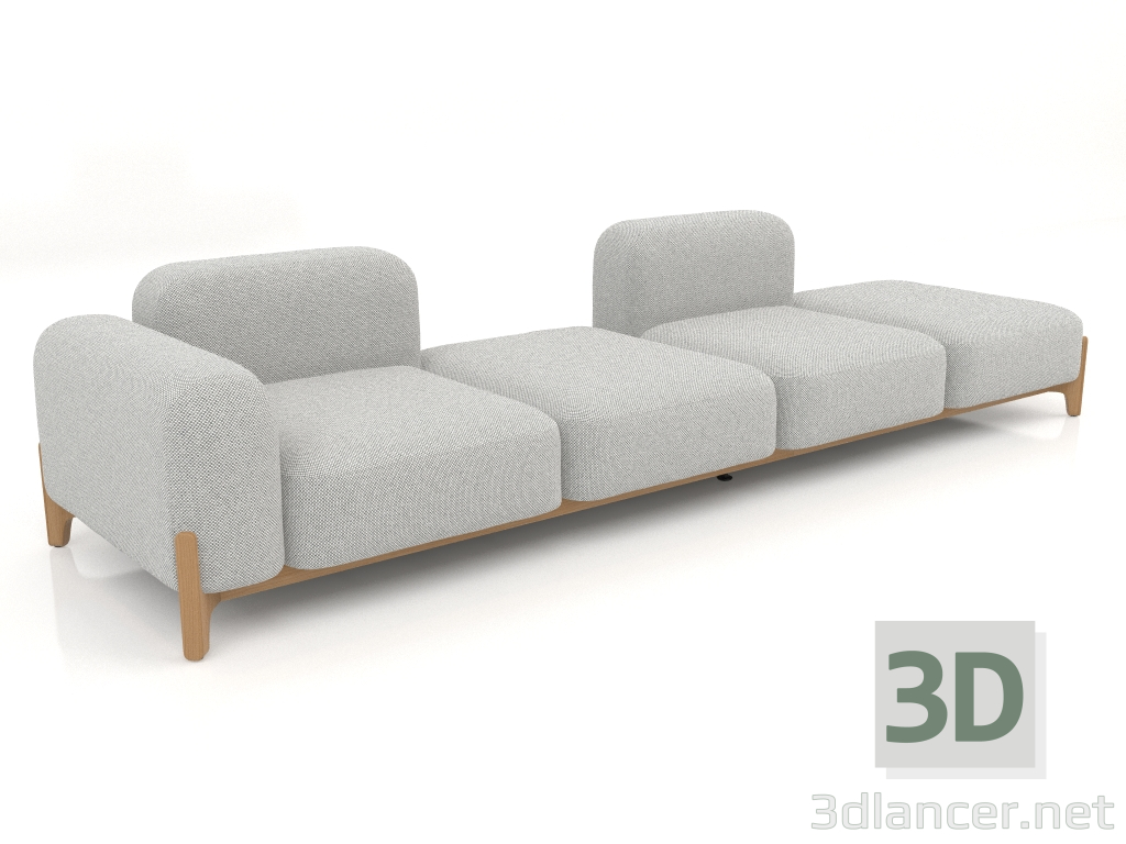 3D Modell Modulares Sofa (Komposition 17) - Vorschau