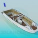 3d model Motorboat - preview