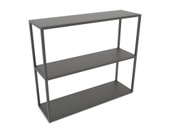 Rectangular console rack (METAL, 100x30x86, 3 shelves)