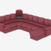 3D Modell Modular Ecksofa aus Leder - Vorschau