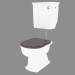 Modelo 3d WC com tanque de descarga - preview