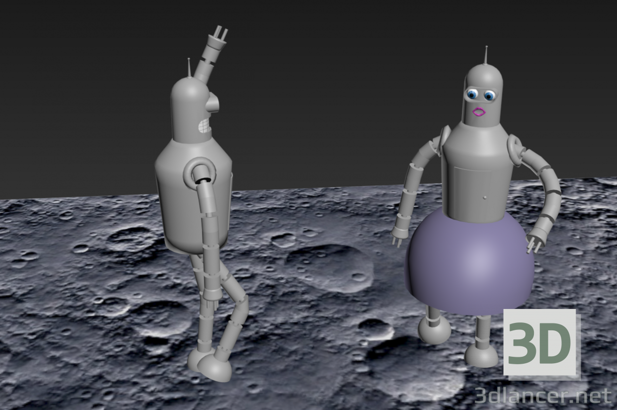 Modelo 3d ROBÔ - preview