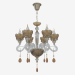 modello 3D Fixture (Chandelier) Dorata (3999 6) - anteprima