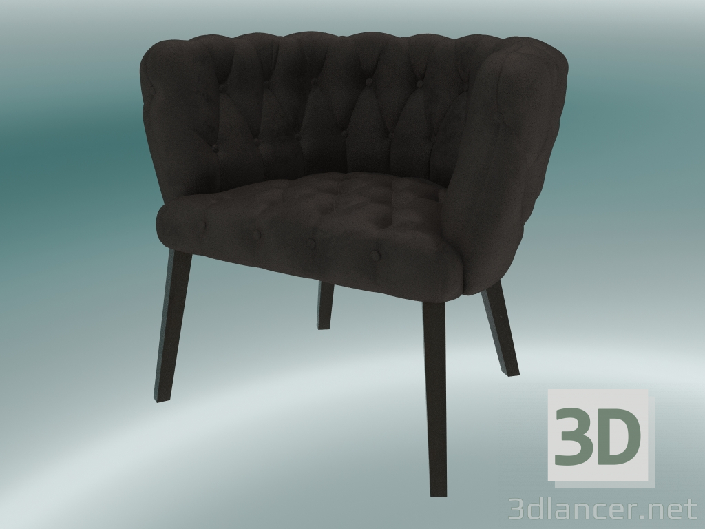 modello 3D Poltrona Benjamin (marrone) - anteprima