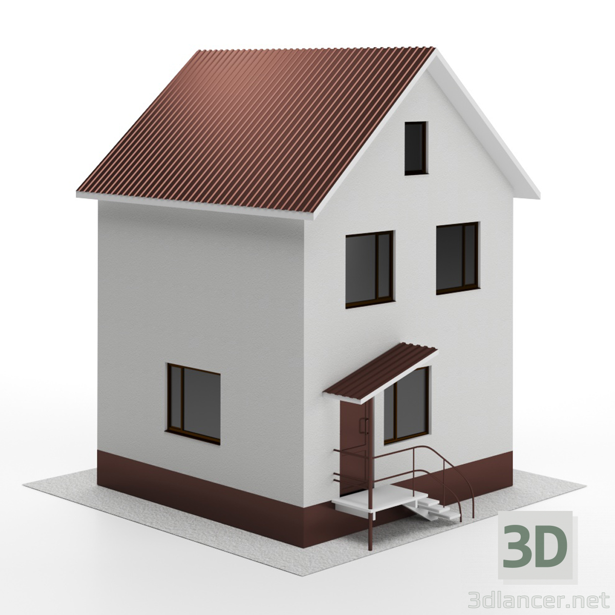 Modelo 3d Casa de férias - preview