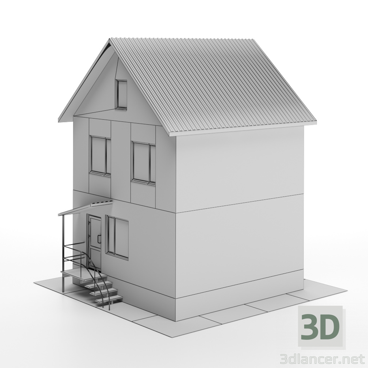 Modelo 3d Casa de férias - preview