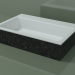 modello 3D Lavabo da appoggio (01R141302, Nero Assoluto M03, L 72, P 48, H 16 cm) - anteprima