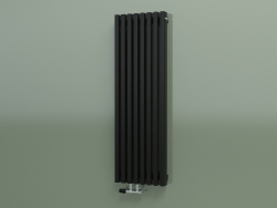 Vertical radiator RETTA (8 sections 1200 mm 60x30, glossy black)