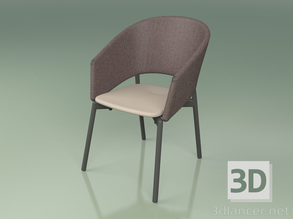 3d model Comfort chair 022 (Metal Smoke, Brown, Polyurethane Resin Mole) - preview