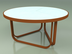 Mesa de centro 009 (Metal Rust, Glazed Gres Water)