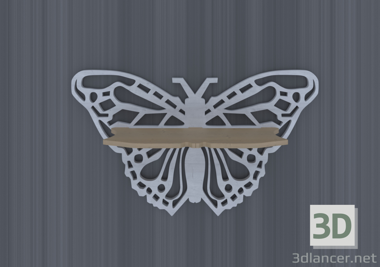 Estante - "Mariposa" 3D modelo Compro - render