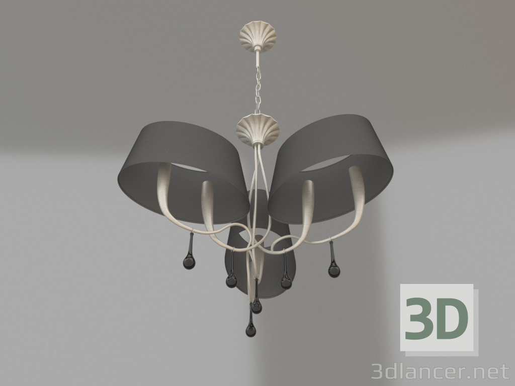 modello 3D Lampadario a sospensione (3530) - anteprima