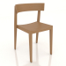 3d model A chair with a long back - preview