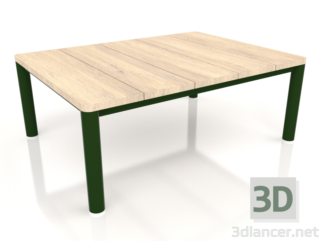 3d model Coffee table 70×94 (Bottle green, Iroko wood) - preview