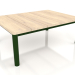 3d model Mesa de centro 70×94 (Verde botella, madera de Iroko) - vista previa