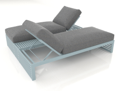 Cama doble para relax (Gris azul)