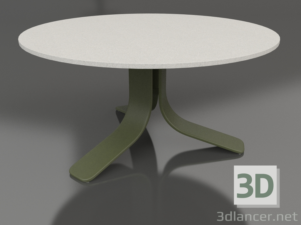 3d model Coffee table Ø80 (Olive green, DEKTON Sirocco) - preview