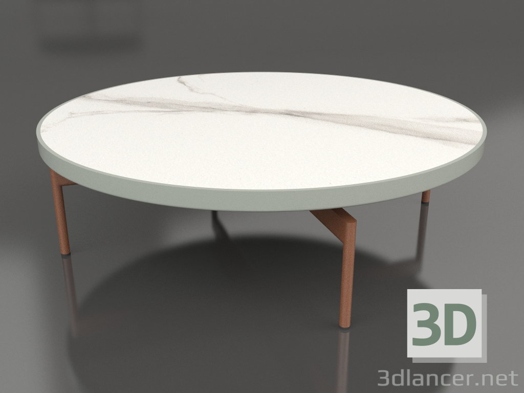 3d модель Стол журнальный круглый Ø120 (Cement grey, DEKTON Aura) – превью