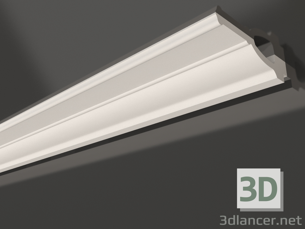 modello 3D Cornice per soffitto in gesso liscia KG 008 2 (47x220) - anteprima