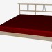 3D Modell Doppel Bett - Vorschau