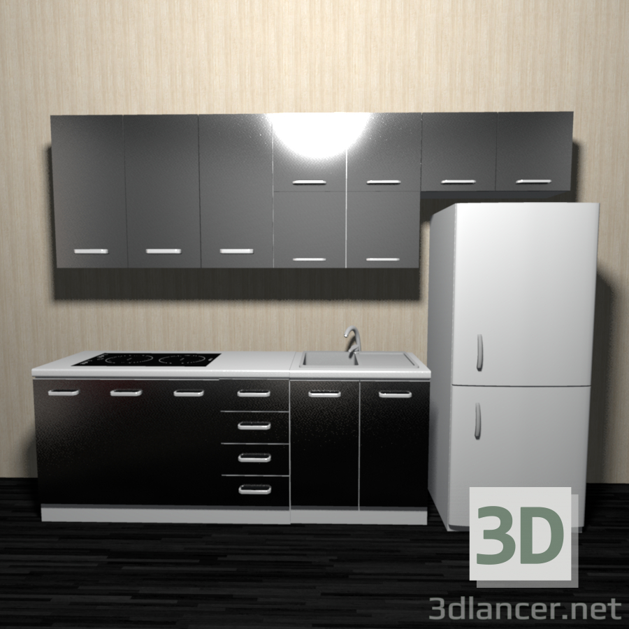 3d model Kitchen - preview