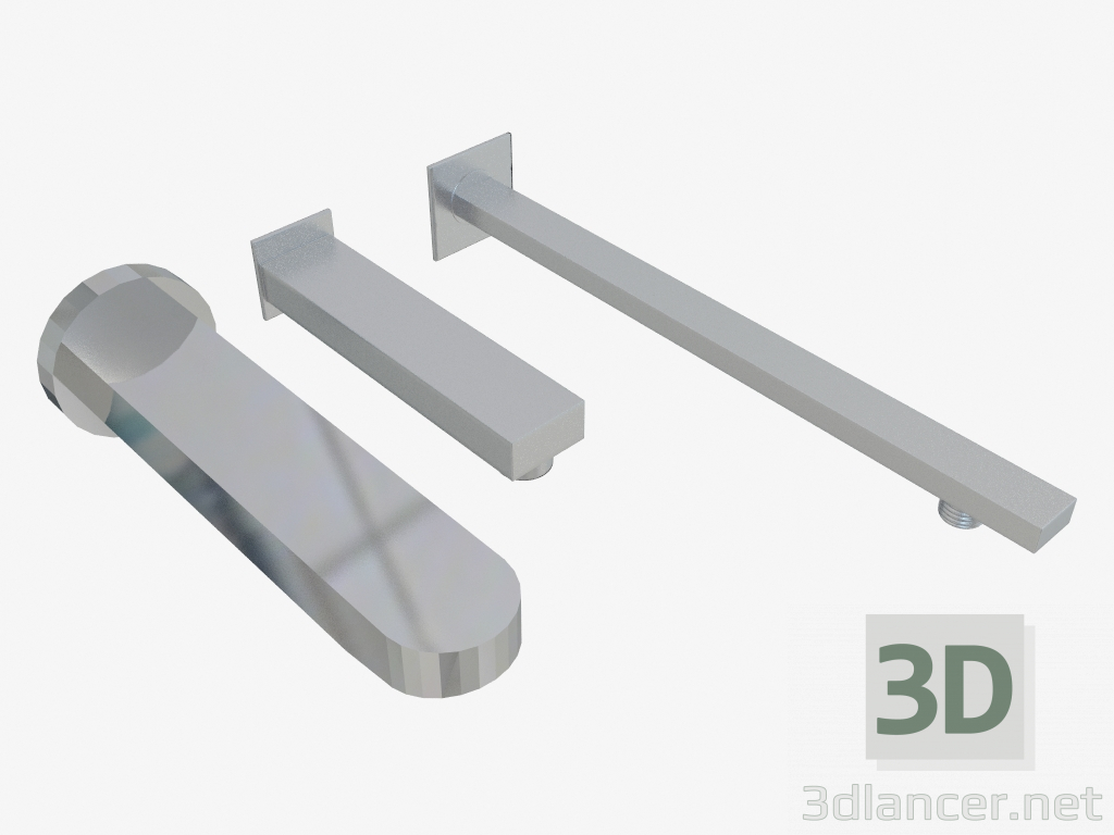 Modelo 3d Bicos para banho instalação embutida sob Cascata (NAC-081K 63588, NAC-082K 42911, NAC-043K 46686) - preview