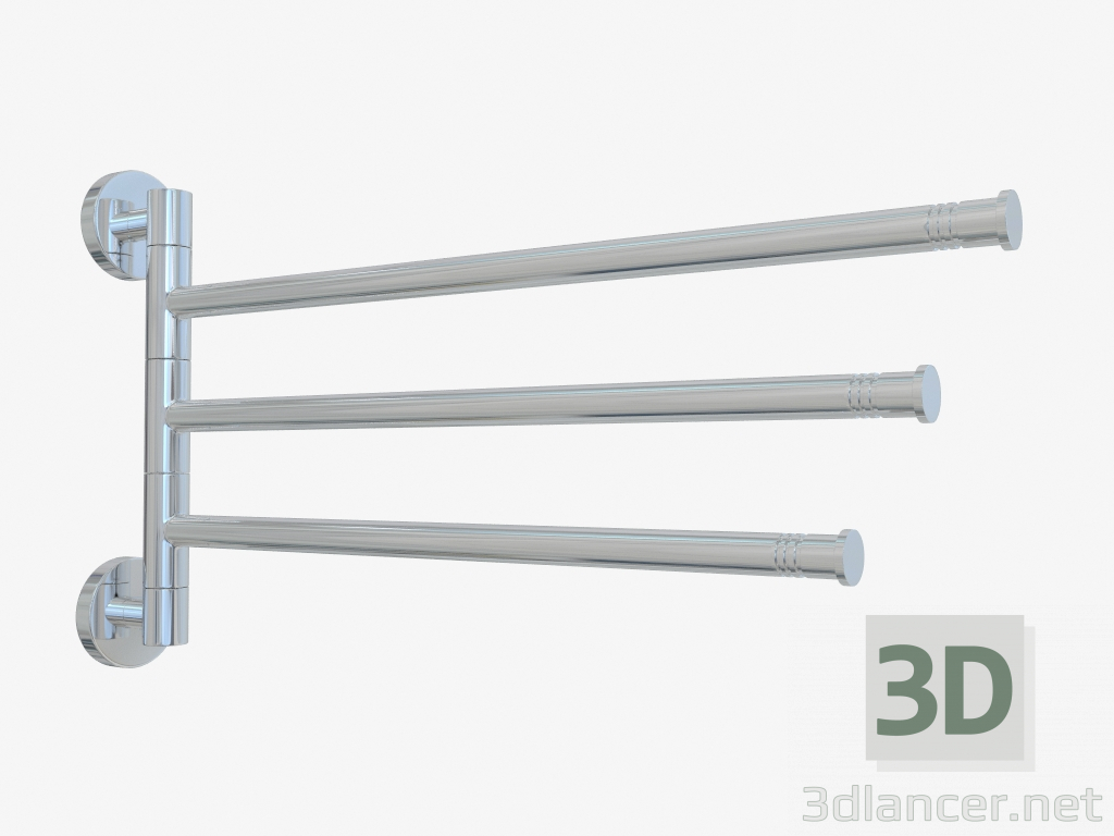 3d модель Держатель полотенец ВЕЕР-3 поворотный (L 400) – превью