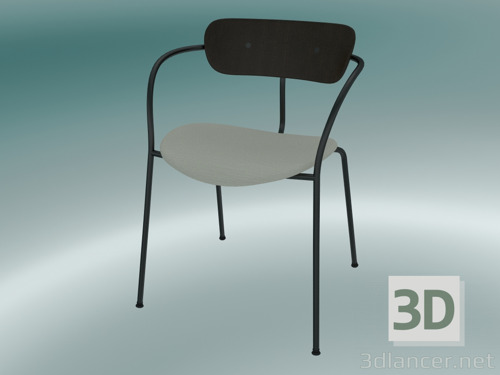 3D modeli Sandalye Döşeme (AV4, H 76cm, 52x56cm, Ceviz, Balder 612) - önizleme