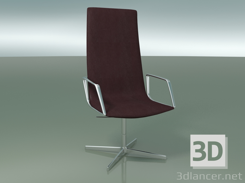 modèle 3D Fauteuil de direction 4914BI (4 pieds, avec accoudoirs) - preview