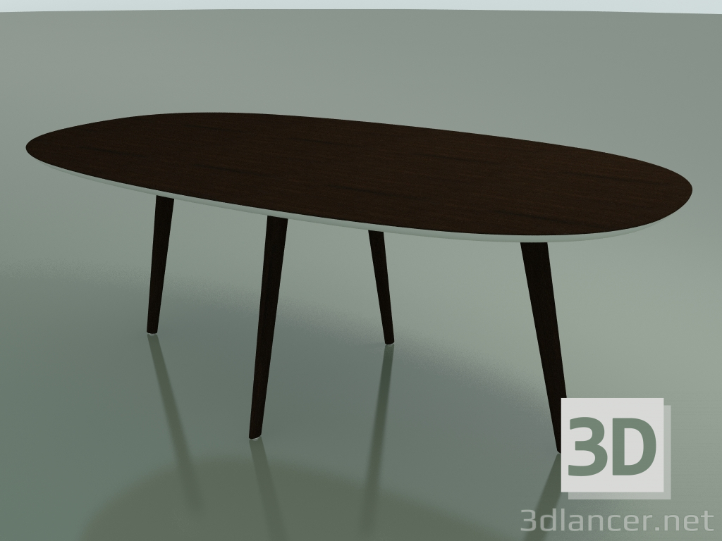 modello 3D Tavolo ovale 3507 (H 74 - 200x110 cm, M02, Wenge, opzione 1) - anteprima