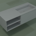 modello 3D Lavabo con cassetto e vano (06UC724D2, Silver Grey C35, L 120, P 50, H 36 cm) - anteprima