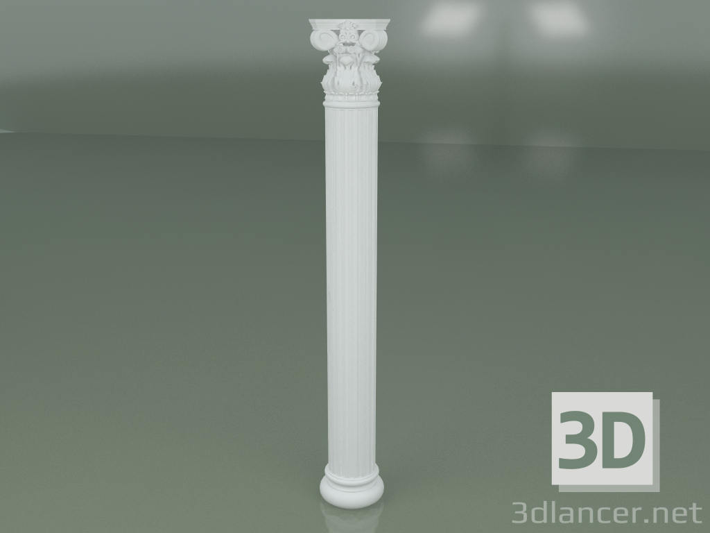 3d model Columna de yeso KN003 - vista previa