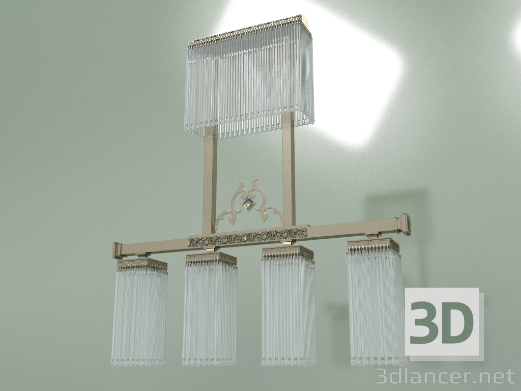 modello 3D Lampadario CARINO CAR-ZW-4 + 1 - anteprima