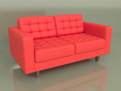 Double sofa Cosmo (Red leather)