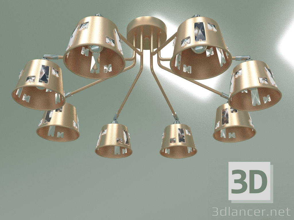 3d model Araña de techo Benna 70105-8 (champagne) - vista previa