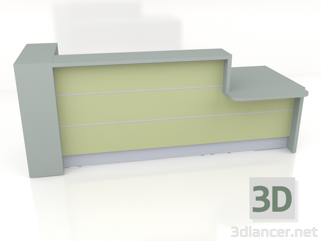 modello 3D Banco reception Valde LAV431L (2746x1104) - anteprima