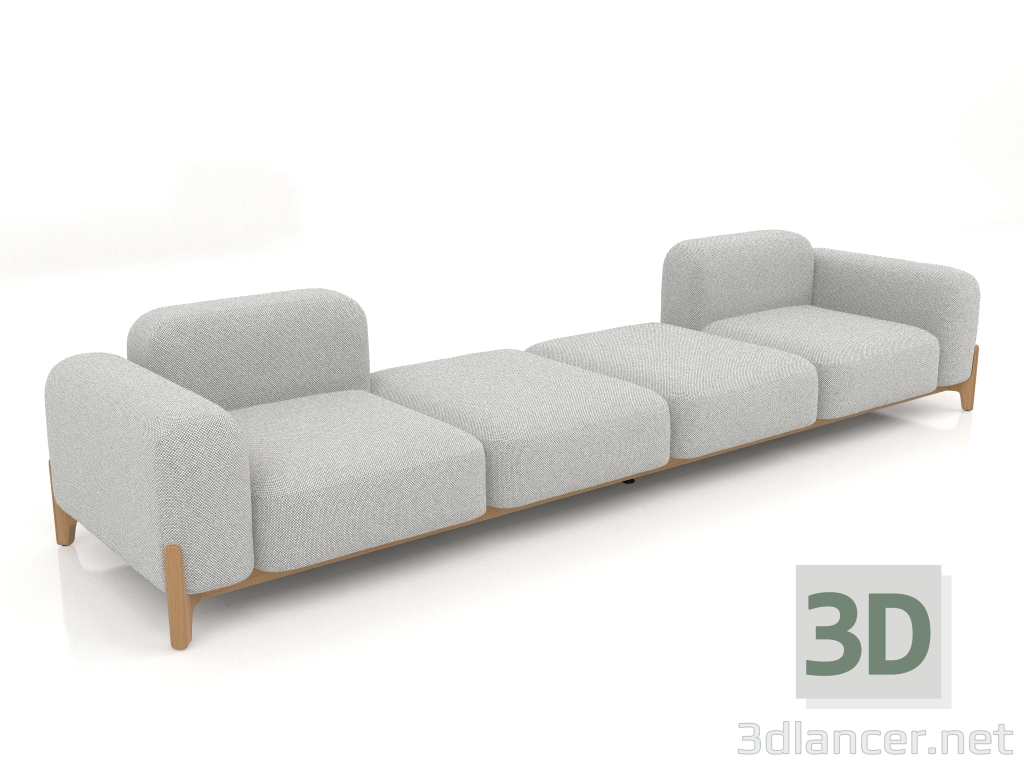 3D modeli Modüler kanepe (bileşim 18) - önizleme