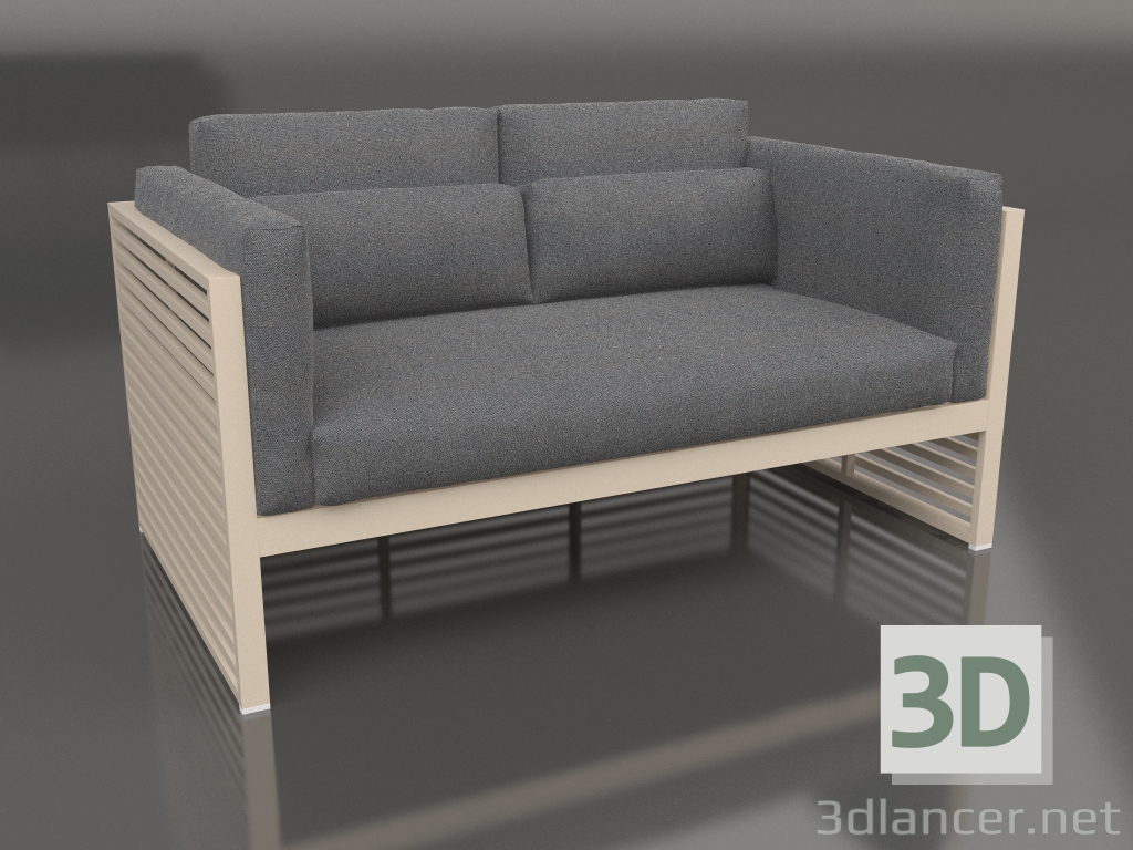 3d model 2-seater sofa with a high back (Sand) - preview