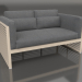 3d model 2-seater sofa with a high back (Sand) - preview