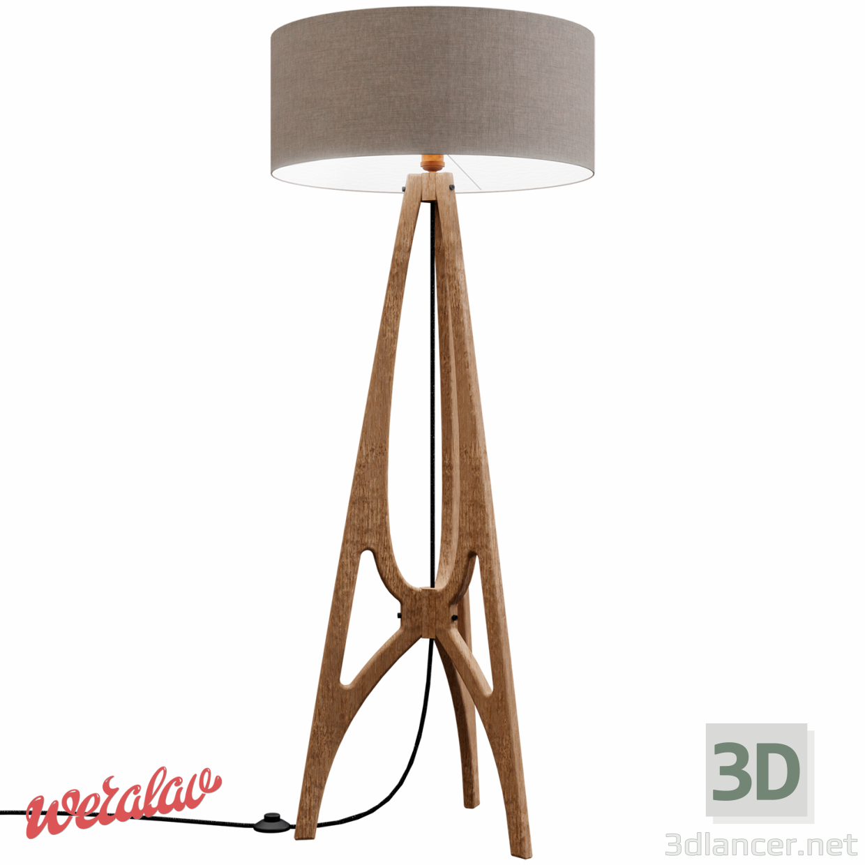 modèle 3D Lampadaire "Maestoso" - preview