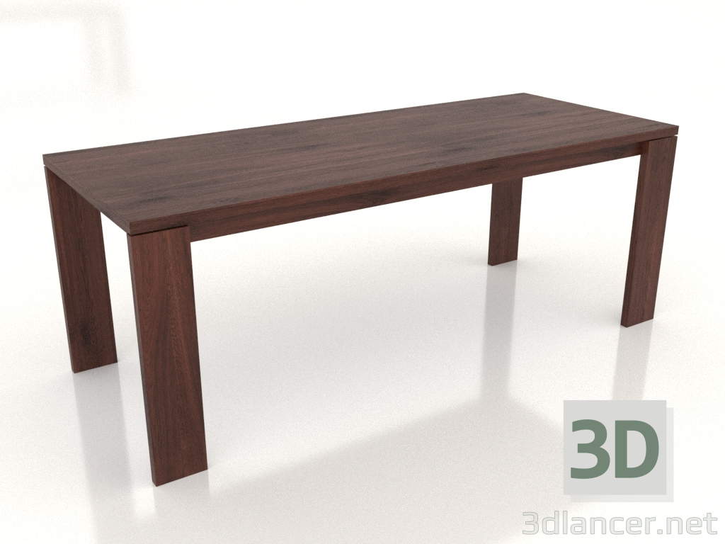 3d model Dining table BLANK 2000x800x750 mm (tobacco oak) - preview