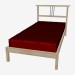 3d model Cama sola - vista previa