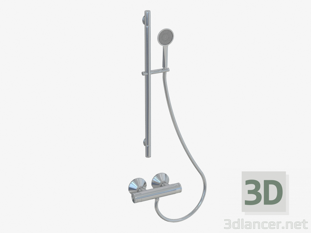 modello 3D Miscelatore doccia Kamelia (NAK-051M 38640) - anteprima