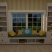 3d model Mueble con Ventana Cuarto - vista previa