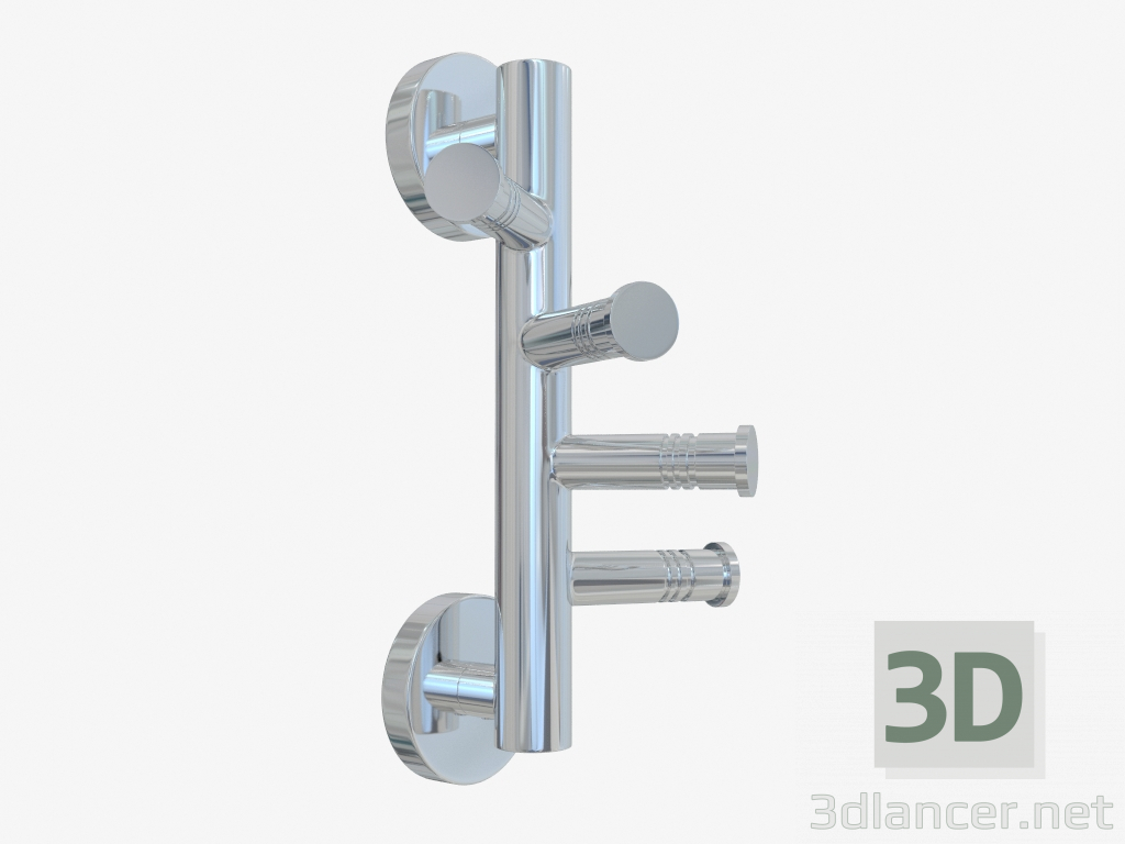 modèle 3D Le porte-serviettes VEER-4 fixe (L 85) - preview