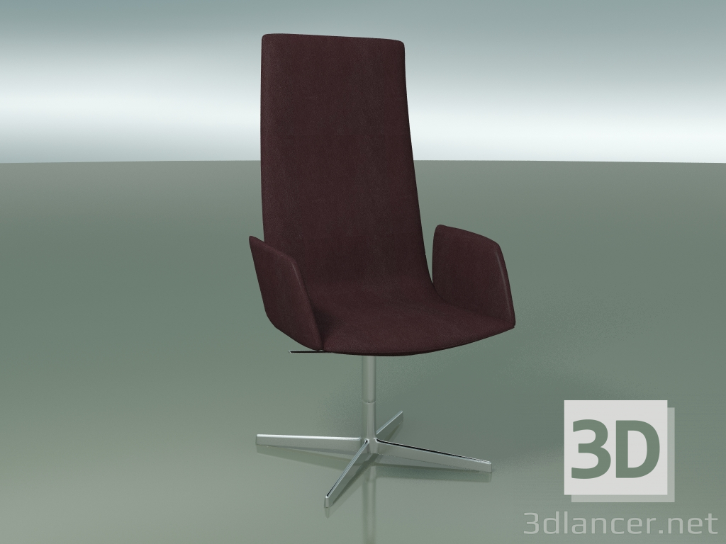 3d model Silla Manager 4914BR (4 patas, con reposabrazos suaves) - vista previa