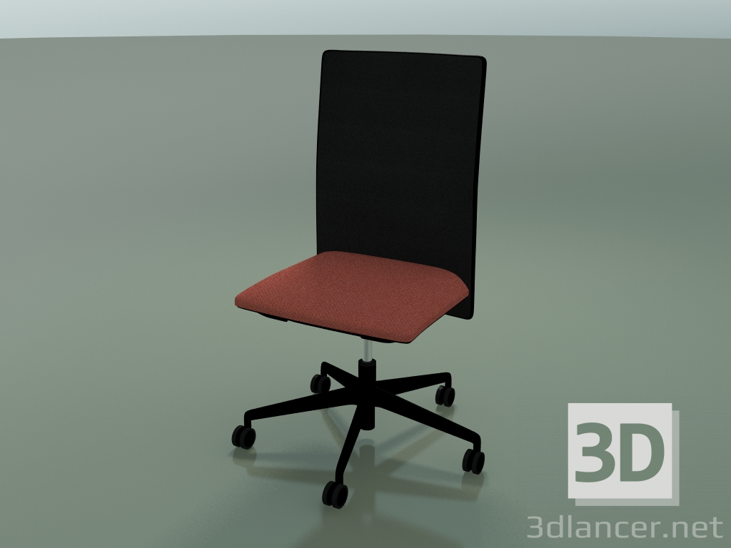 3d model Silla con respaldo alto 6502 (5 ruedas, con malla, V39) - vista previa